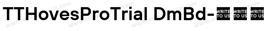 TTHovesProTrial DmBd字体转换